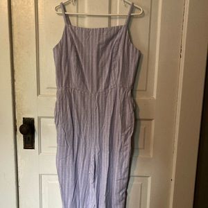 Old Navy striped jumpsuit.
